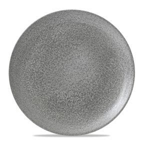 Assiette plate rond gris porcelaine vitrifiée Ø 28,8 cm Evo Origins Dudson