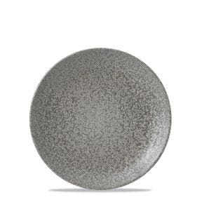 Assiette plate rond gris porcelaine vitrifiée Ø 16,5 cm Evo Origins Dudson