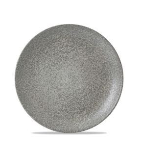 Assiette coupe plate rond gris porcelaine vitrifiée Ø 21,7 cm Evo Origins Dudson