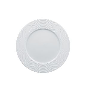 Assiette plate rond blanc porcelaine vitrifiée Ø 26,3 cm Evolution  Rak