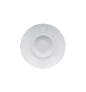 Assiette gourmet rond blanc porcelaine vitrifiée Ø 25,6 cm Evolution  Rak