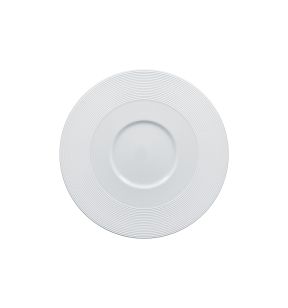 Plat bord rond wit verglaasd Ø 28.7 Evolution Rak Rak