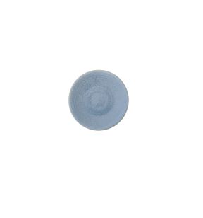 Assiette coupe plate rond bleu grès émaillé Ø 16,2 cm Evo Dudson