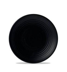 Assiette plate rond noir porcelaine Ø 20,5 cm Evo Dudson