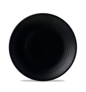 Assiette plate rond noir porcelaine Ø 23 cm Evo Dudson