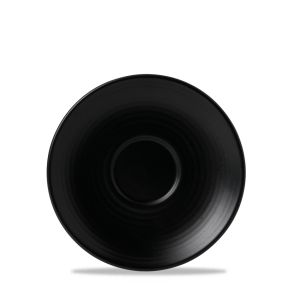 Sous tasse à café rond noir porcelaine Ø 16,2 cm Evo Dudson