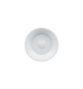 Sous tasse à bouillon rond blanc porcelaine vitrifiée Ø 18,5 cm Evolution  Rak