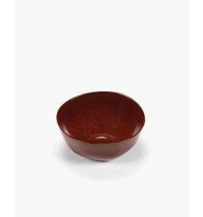Bol de présentation rond Venetian red grès émaillé 21x21 cm La Mère Serax