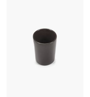 Tasse à espresso rond ébène grès émaillé 7 cl 5 cm La Mère Serax