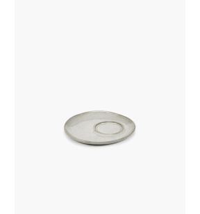 Sous tasse à espresso rond écru grès émaillé 11 cm La Mère Serax
