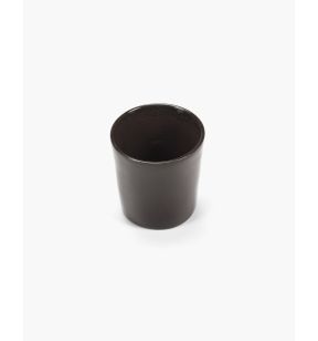 Tasse à café sans anse rond ébène grès émaillé 7 cm La Mère Serax