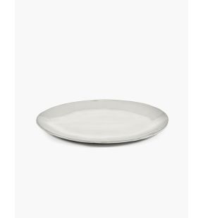 Assiette coupe plate ovale écru grès émaillé 37,5x27,5 cm La Mère Serax