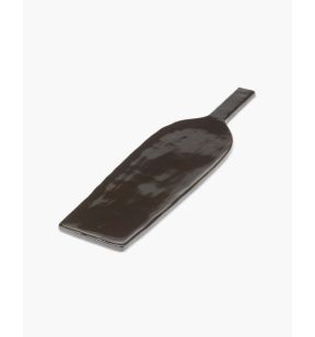 Plat avec anse rectangulaire ébène grès émaillé 46 cm La Mère Serax