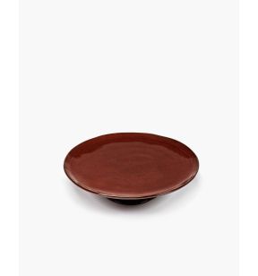 Presenteerbord rond Venetian red geglazuurd aardewerk x30.5 La Mère Serax