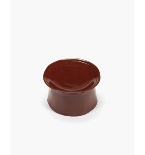 Assiette plate surélevée rond Venetian red grès émaillé 19,5x19,5 cm La Mère Serax