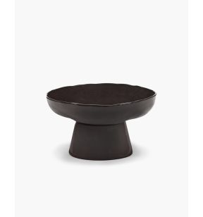 Plat rond ébène grès émaillé 31 cm La Mère Serax