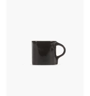 Tasse à espresso rond ébène grès émaillé 11 cl 8 cm La Mère Serax