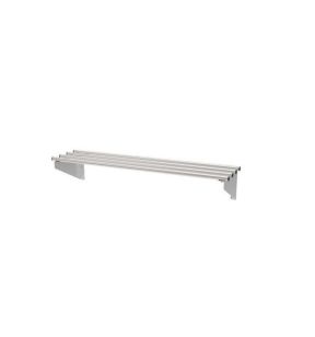 Opengewerkte wandplank inox 200 x 30 1 niveaus without headboard 30 kg Pro.inox