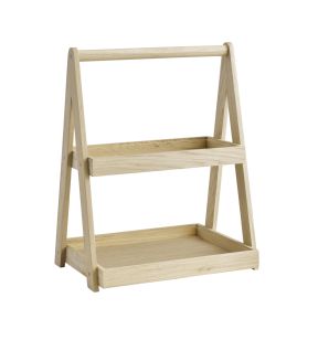 étagère 2 niveaux GN1/2 et 1/3 en chêne 35x26,5x44,5 cm Valo Aps