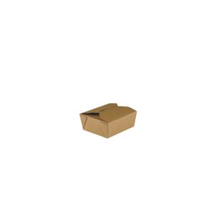 Barquette rectangulaire kraft 11,5x10x4,5 cm 480 ml Earth Essentials (50 pièces)