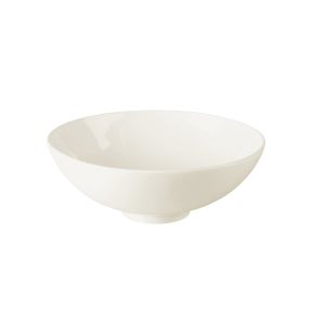 Saladier rond ivoire porcelaine vitrifiée Fine Dine Rak