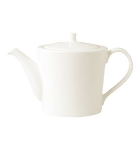 Theepot rond ivoorkleurig verglaasd Fine Dine Rak