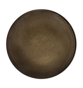 Assiette à dessert rond bronze grès émaillé Ø 21 cm Feeling Medard De Noblat