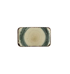 Biologisch dinerbord rechthoekig Linen verglaasd x16 Flare Dudson
