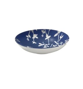 Soepbord rond blauw porselein Ø 21 Flora Essentials Collection