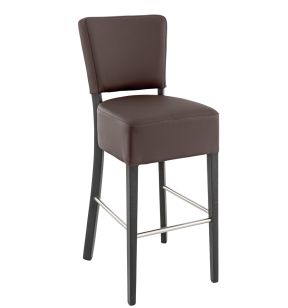 Tabouret de bar d'intérieur chocolat 111x45x54 cm Floriane 2 Flexmob