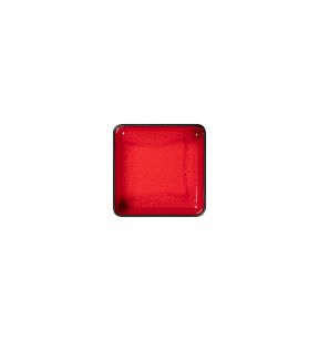 Soepbord vierkant rood porselein x16 Fractal Rak
