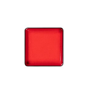 Soepbord vierkant rood porselein x24 Fractal Rak