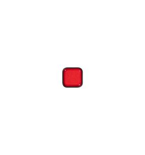 Plat bord vierkant rood porselein x8 Fractal Rak