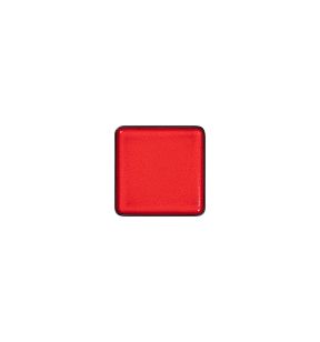 Assiette plate carré rouge porcelaine 16x16 cm Fractal Rak