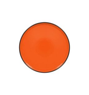 Assiette plate rond orange porcelaine vitrifiée Ø 26,7 cm Fire Rak