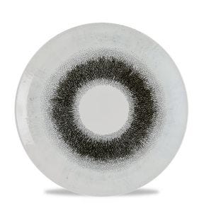 Vlakke snijplaat rond Quartz Black verglaasd Ø 21 Fusion Churchill