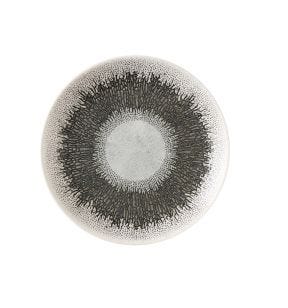 Vlakke snijplaat rond Quartz Black verglaasd Ø 16.5 Fusion Churchill