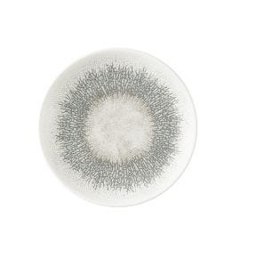 Assiette coupe plate rond Agate grey porcelaine vitrifiée Ø 16,5 cm Fusion Churchill