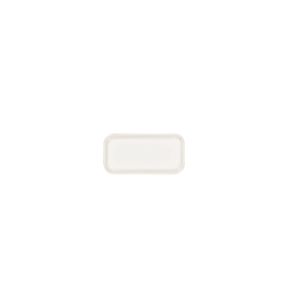Assiette plate rectangulaire blanc porcelaine 16x8 cm Fractal Rak