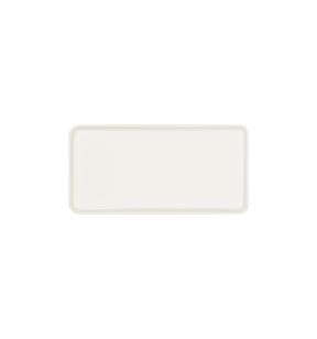 Assiette plate rectangulaire blanc porcelaine 32x16 cm Fractal Rak