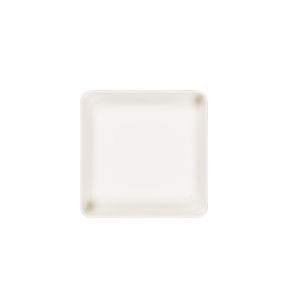 Assiette creuse carré blanc porcelaine 24x24 cm Fractal Rak