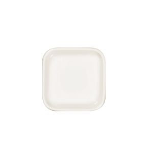 Assiette plate carré blanc porcelaine 8x8 cm Fractal Rak