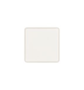 Assiette plate carré blanc porcelaine 24x24 cm Fractal Rak