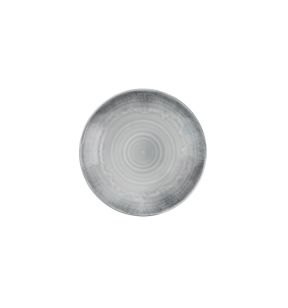 Assiette creuse organique gris porcelaine vitrifiée Ø 25 cm Flux Grey Dudson