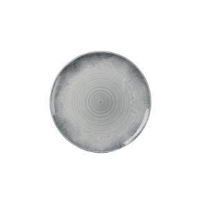 Assiette plate organique bleu porcelaine vitrifiée Ø 29 cm Flux Grey Dudson