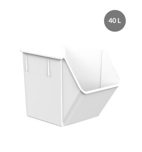 Ingrediëntenbakken plastic wit xx44.2 40 L Zonder deksel Gilac