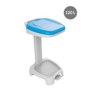 Steun vuilniszak plastic 120 L blauw Gilac