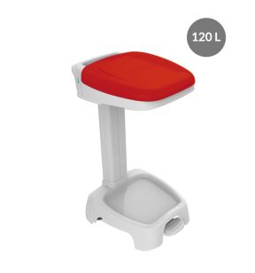 Steun vuilniszak plastic 120 L rood Gilac