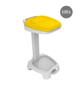 Afvalzakhouder plastic 120 L geel Gilac