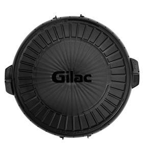 Boîte à pizza réutilisable noir plastique Ø 36 cm 5 cm Gilac